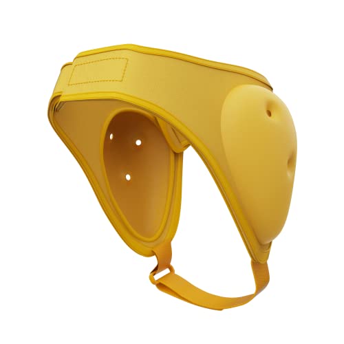 Snapdown Wrestling Headgear, Soft Adjustable Ear Guard for Adults and Youth, MMA and BJJ, One Size - color: Athletic Gold