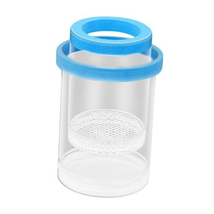 Floating Fish Breeding Isolation Box, Aquarium Breeder Round Spawning Box, Fine Mesh Clear Hatching Box, Aquarium Hatchery Accessory, Style A Blue