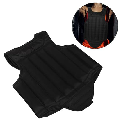 Breathable Boxing Chest Protector Guard Taekwondo Chest Guard with Impact Resistance Convenient Black Adult Size for Martial Arts and Combat Training