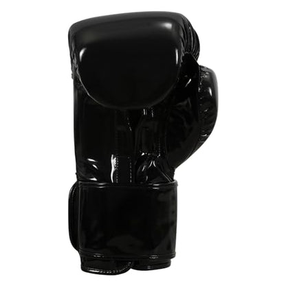 TITLE Boxing Inferno Intensity Elastic Training Gloves - color: Black/Gold, size: 14 oz
