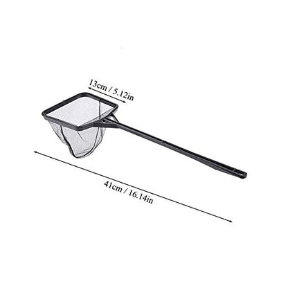 Aquarium Fish Net, Lightweight Nylon Aquarium Shrimp Net Fish Fishing Net Fish Net Mesh Fish Catching Mesh Tool with Plastic Handle