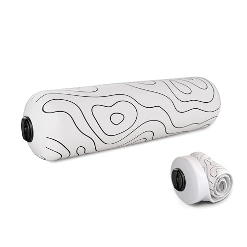 Inflatable Travel Foam Roller for Muscle Recovery and Back Support (Topo Gray, 15") - color: Topo Gray