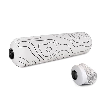 Inflatable Travel Foam Roller for Muscle Recovery and Back Support (Topo Gray, 15") - color: Topo Gray