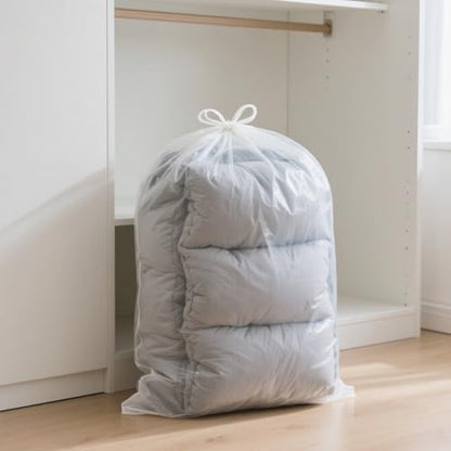 Large Clear Storage Bags 77 x 99 Inches Large Clear Plastic Bags Perfect for Moistureproof, Dustproof, Furniture, Industry Equipments, Agriculture Use and more (5 Pack) - size: 79 x 99 in