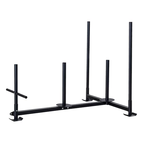 Weighted Power Sled for Speed and Strength Training - Push and Pull Prowler,300LB - style: A