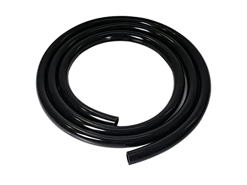Feelers Black PVC Vinyl Tubing 1/2" ID x 5/8" OD Water Fish Tank Aquarium Air Line Lightweight Hose BPA Free, 3.28 Feet - size: 1/2" ID, style: 3.28 FT
