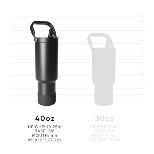 Simple Modern Tumbler with Handle, Water Jug | 40oz | Beige - color: -Almond Birch, size: 40 Ounces
