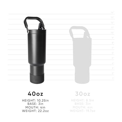 Simple Modern Tumbler with Handle, Water Jug | 40oz | Beige - color: -Almond Birch, size: 40 Ounces