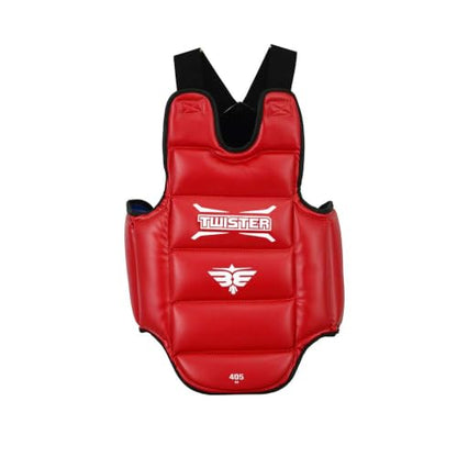 Karate Taekwondo Boxing Muay Thai MMA ChestGuard | Reversible Chest Protector | Martial Arts Upper Body Ribs Protection Pad - size: Small