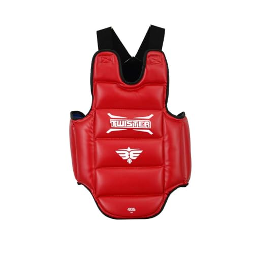 Karate Taekwondo Boxing Muay Thai MMA ChestGuard | Reversible Chest Protector | Martial Arts Upper Body Ribs Protection Pad - size: Large