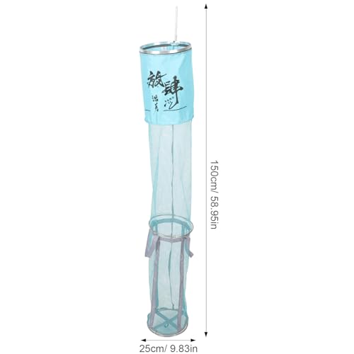 BESPORTBLE Portable Fishing Net Bag 25x1.5m Nano Nylon Fish Storage Mesh Wear-Resist Diving Fish Bag for Outdoor Anglers