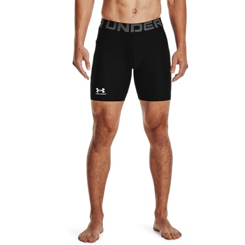 Under Armour Men's Armour Heatgear Compression Shorts - color: Black (001)/Pitch Gray, size: Medium