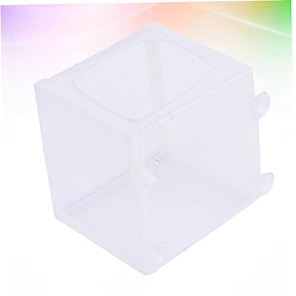 LIOOBO Incubation Net Net Water Aquarium Suction Fish Isolation Breed Tank Separator Fish Tanks Breeding Hatchery Small Incubator Cup White