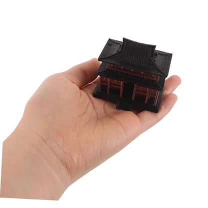 Alipis Pavilion Aquarium Decor Handmade Micro Landscape House Figurine for Fish Tank Simulation Decoration Outdoor Garden Decor