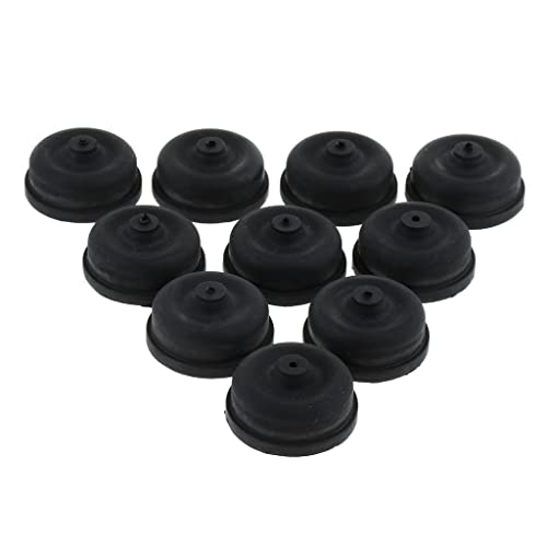 6Pcs Black Aquarium Diaphragm Air Pump Accessories EPDM Rubber Oxygen Pump Replacement Parts for Aquariumss Fishing Oxygen Pump Aquarium Diaphragm Silicone Cup Parts Reolacements Air Pump Accessories