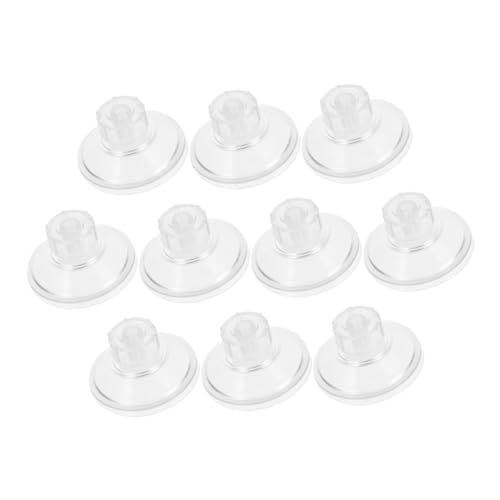 Zerodeko 10Pcs Threaded Screw Nut Pull Suction Cups for Aquariums Incubators and Home Use High Transparency Easy Install and Remove Multi Purpose Fixing Accessories for Fish Tanks and Decor