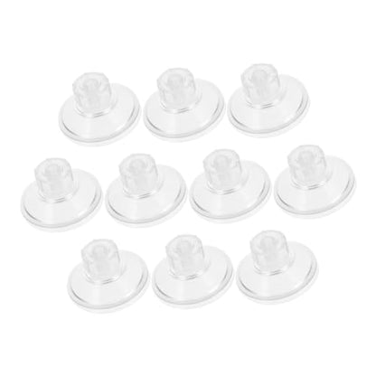 Zerodeko 10Pcs Threaded Screw Nut Pull Suction Cups for Aquariums Incubators and Home Use High Transparency Easy Install and Remove Multi Purpose Fixing Accessories for Fish Tanks and Decor