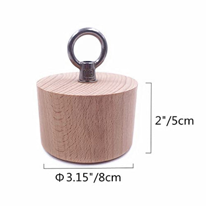 Wooden Pinch Block Grip Workout Climbing Power Grip Forearm Finger Exerciser Strength Training Strengthener Equipment - color: Small cylindrical wooden block