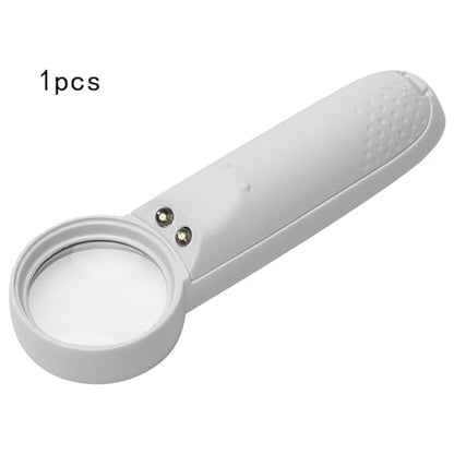 Othmro 1Pcs 15X Handheld Magnifier Lens, Small Magnifying Glass, Diameter 1.46inch White Round Page Magnifying Lens with Plastic Handle for Small Prints Book Magazines Newspaper Reading - color: 15x 35mm