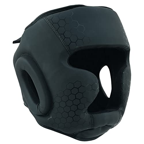 PFG Headgear for Boxing MMA Muay Thai Training - color: Black, size: Large-XLarge