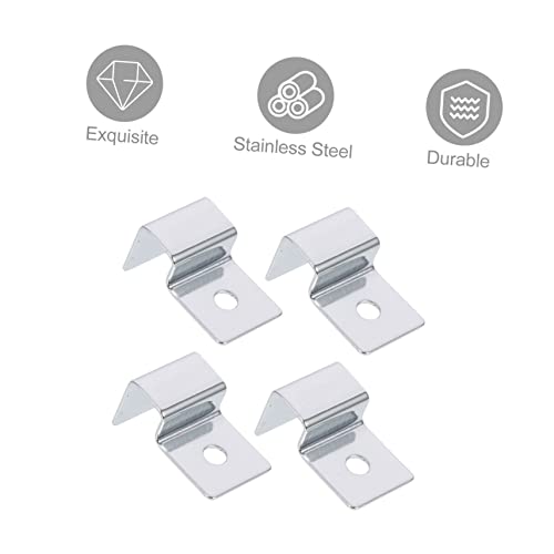 SaditY 16 Pcs Support Frame 55 Gallon Fish Tank Fish Tanks lid jar lids frag Rack Aquariums Glass Cover Clip Fish Tanks Cover Holders Clip Holder Acrylic Fish Mouth Clip Stainless Steel