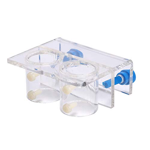 Transparent Acrylic Water Tube Soft Pipe Fixture for Fish Tank Aquarium (Double Hole) - size: Double Hole