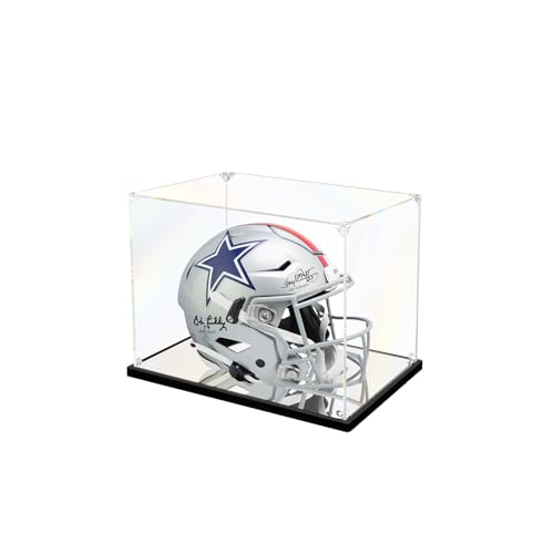 KOLIPI Mini Football Helmet Display Case, Acrylic Box 8.3x6.3x7.1 in - size: 8.3x6.3x7.1 inches