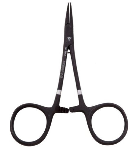 Dr. Slick Spring Creek Clamp, 5", Black, Curved