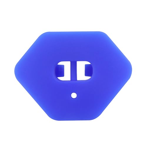 Football Mouth Guard, Football Mouthpiece, Breathable, with Lip Guard, Helmet Strap Included, for Youth and Adults (Blue) - color: Blue