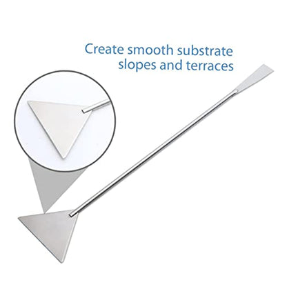 Stainless Steel Aquatic Plant Tool Kit Straight Curved Tweezers Scissors Spatula for Easy Aquascaping and Plant Fish Tanks