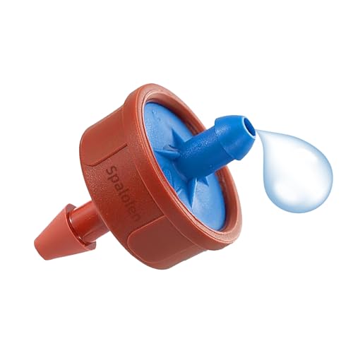 60PCS 0.5 GPH Pressure Compensating Drip Irrigation Spot Watering Drippers/Emitters, Self-Cleaning Constant Flow Drip Irrigation Emitters Heads Irrigation Drippers Parts for Drip Irrigation System - color: 60PCS, size: 0.5 GPH