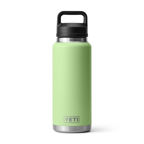 YETI Rambler 36 oz Bottle, Vacuum Insulated, Leakproof, Stainless Steel with Chug Cap - color: Key Lime