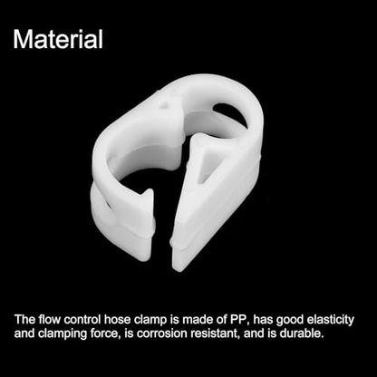 uxcell Plastic Tubing Clamps, 10pcs 1/8"-5/32" Tube OD Adjustable Tube Clamp Laboratory Pinch Valve Flow Control Hose Clamp