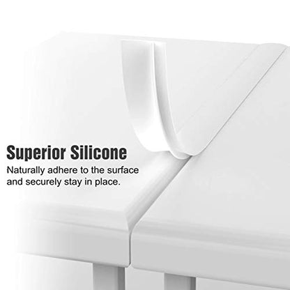 Kitchen Stove Counter Gap Cover (2 Pack), Long & Wide Gap Fillers Between Counters, Stoves, Washing Machines and Oven, Easy Clean Heat-Resistant, White 25 Inches - color: 25'' White