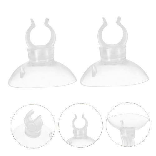 Yardwe 9pcs Aquarium Tubing Holders with Suction Cups Durable PVC Clamps for Secure Inlet Outlet Pipes for Fish Tanks and Decorative Flexibility - size: 3.30X3.30X2.2CM