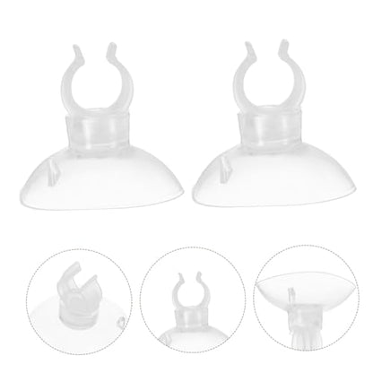 Yardwe 9pcs Aquarium Tubing Holders with Suction Cups Durable PVC Clamps for Secure Inlet Outlet Pipes for Fish Tanks and Decorative Flexibility - size: 3.30X3.30X2.2CM