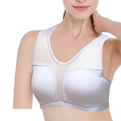 Women Sports Bra Chest Protector Guard Sports Bra For Karate Taekwondo MMA Boxing - size: X-Small