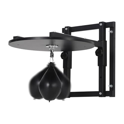 Garvee 24 Inch Adjustable Speed Bag Platform Kit with 360° Swivel, Wall Mount Boxing Punching Bag Stand, Includes Speedbag and Air Pump
