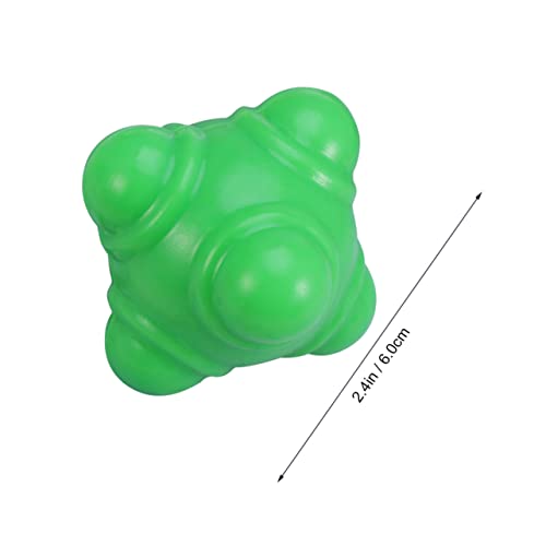 BESPORTBLE 3pcs Fitness Reaction Soccer Training Equipment Reaction Football Agility Bounce Training Balls Football - color: Green, size: Medium