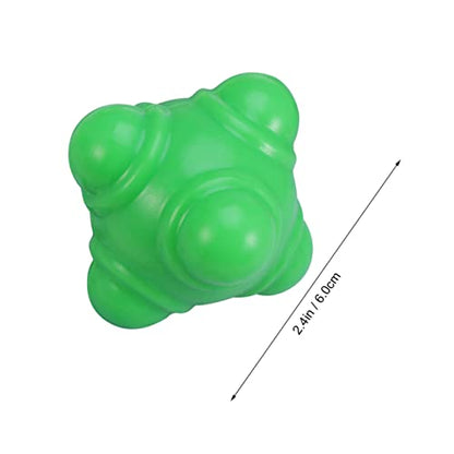 BESPORTBLE 3pcs Fitness Reaction Soccer Training Equipment Reaction Football Agility Bounce Training Balls Football - color: Green, size: Medium
