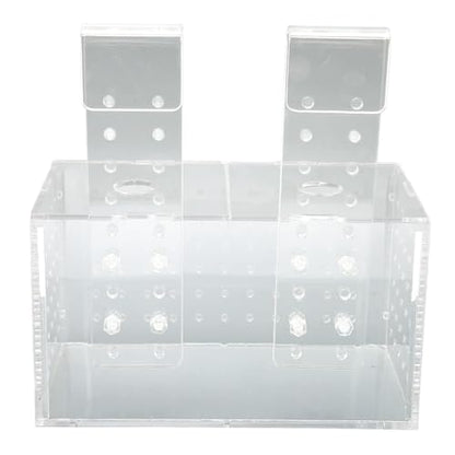 Fish Breeding Isolation Box with Transparent Lid, Acrylic Material, Easy Hook Installation for Fish Tank, Protect Newborn Fish, Improve Survival Rate (17 * 9 * 10CM)