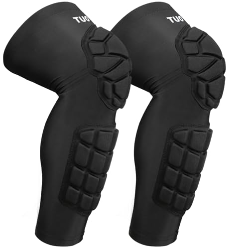 Padded Knee & Shin Guards Calf Pads Protector Compression Leg Sleeve Knee Brace for Football Basketball Volleyball Soccer Baseball for Youth Adult (1 Pair) - color: zwlblack, size: Small