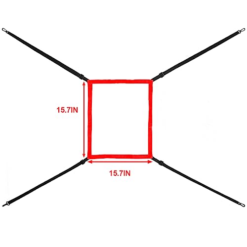 Adjustable Strike Zone Target,Numbered Pitching Pad for Baseball - style: Yellow