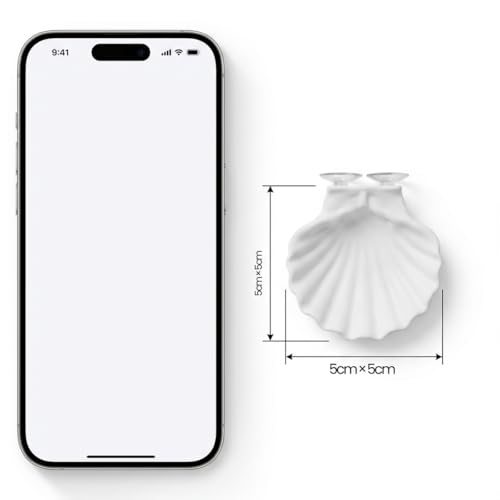 Betta Fish Hammock, Shell Pad with Strong Suction Cup Natural Resting Bed for Bettas Soft Fin-Safe Silicone Betta Fish Tank Decor and Accessories (White)