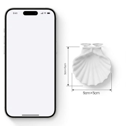 Betta Fish Hammock, Shell Pad with Strong Suction Cup Natural Resting Bed for Bettas Soft Fin-Safe Silicone Betta Fish Tank Decor and Accessories (White)