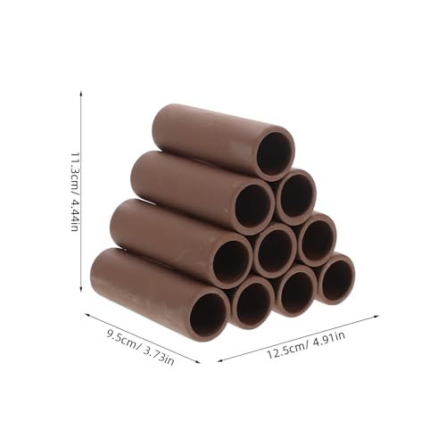 Kisangel Aquarium Shrimp Hideout Pottery Spawning Cave Breeding Shelter Hiding Tube for Fish Tanks Shrimp Tank Decoration