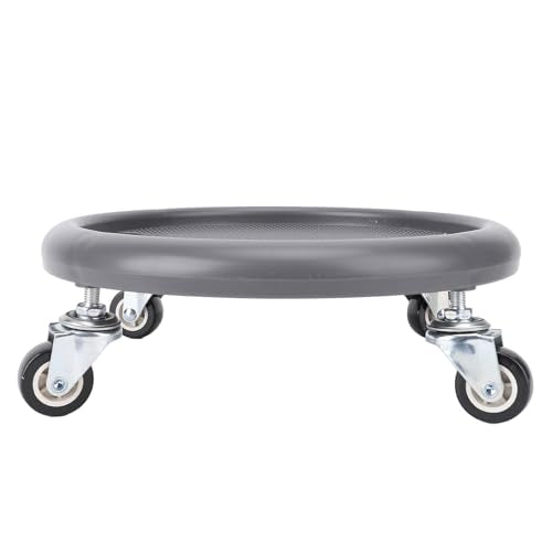 Disc Wheel Roller Trainer, 360 Degree Fitness Roller Sliding Disc with Silent Bearing System, 150kg Capacity, Dual Training Modes for Home Gym Core Strength Balance Workout - color: Grey