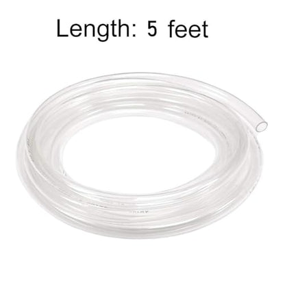 Clear Vinyl Tubing 1 1/2 Inch ID, Flexible PVC Hose, Lightweight Plastic Tubing, by 1.5 Inch ID, 5-Feet Length - size: ID 1.5 INCH, style: 5 Feet
