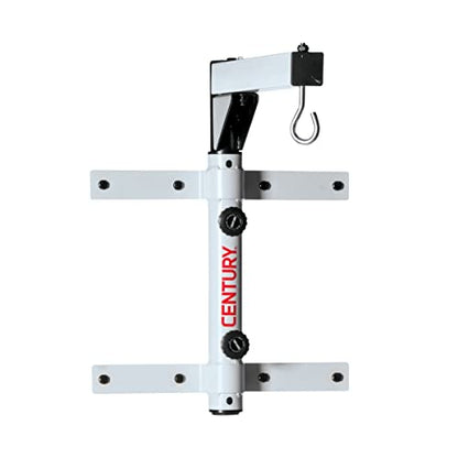 Century White Steel Wall Mount Heavy Bag Hanger for up to 100 lb Heavy Bags for Boxing, Martial Arts, and Home Gym Workouts