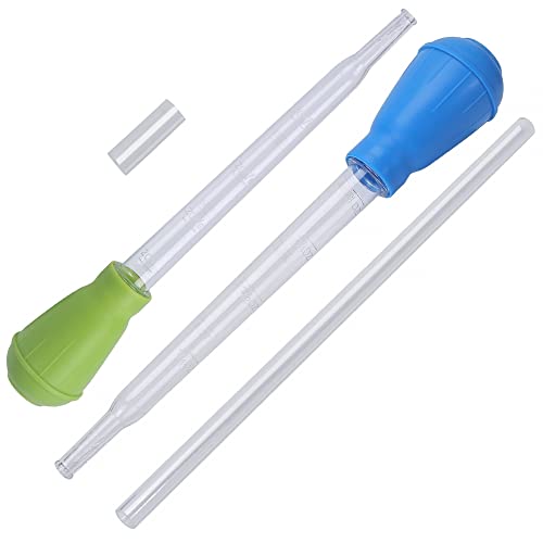 Coral Feeder Tubes, 2Pcs Aquarium Liquid Fertilizer Feeder Aquatic Bottom Feeder Pipette for Reef Anemones Coral Shrimp